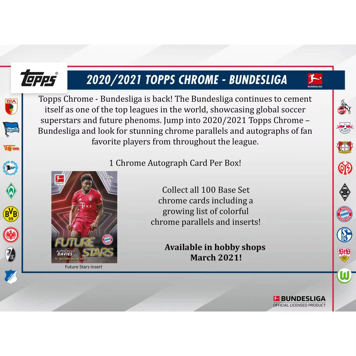 2020-21 Topps Chrome Bundesliga Soccer Hobby 12-Box Case (Ships Sealed Only) | P6135649