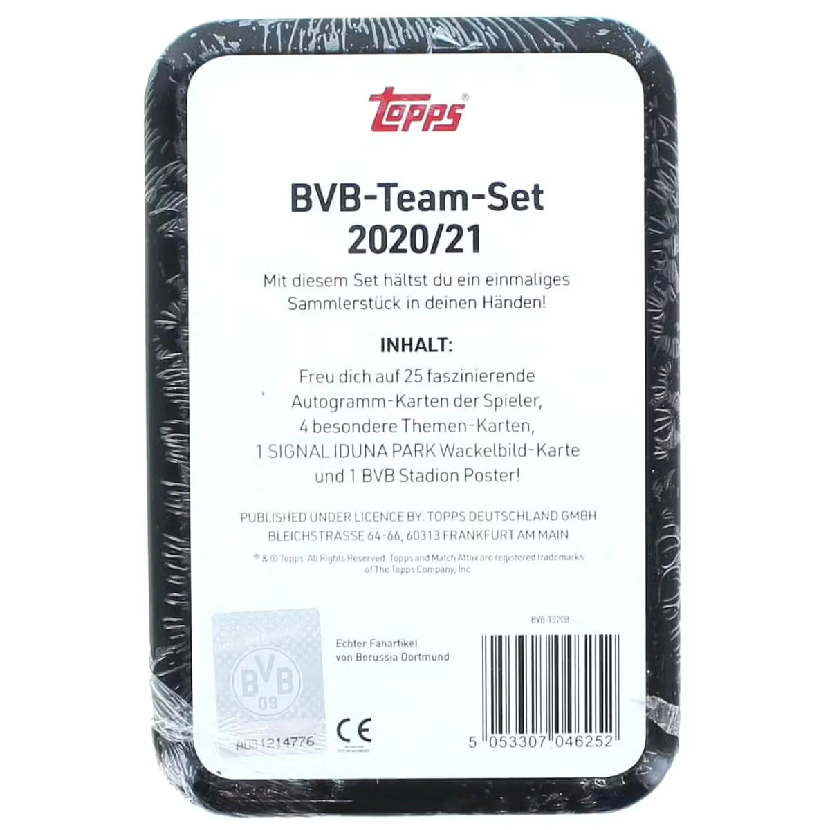 2020-21 Topps BVB Borussia Dortmund German Soccer Tins Case | 48ct | P6135654