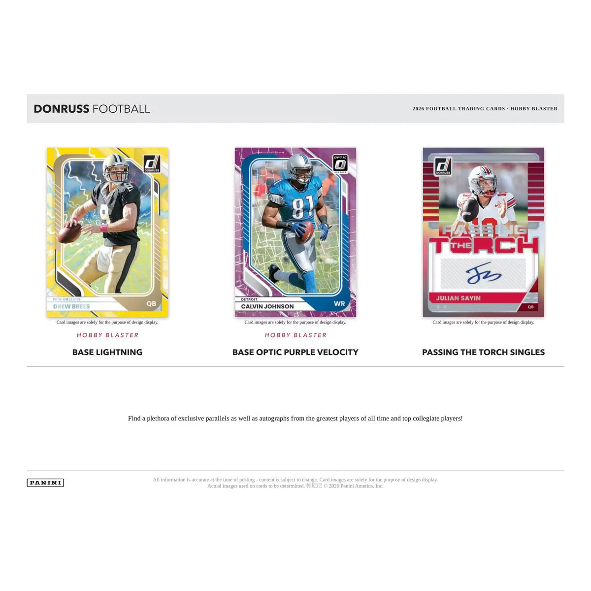 2026 Panini Donruss Football Blaster Hobby 20-Box Case | Presell | P6135887