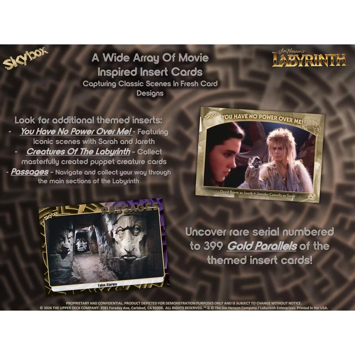 2026 Upper Deck Skybox Labyrinth Hobby 20-Box Case | Presell | P6139024