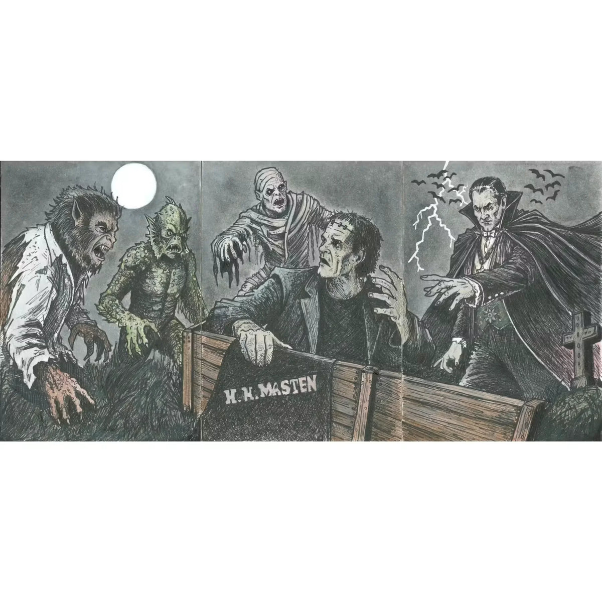 2026 Hit Parade Scream Scene III Sketch Card by Jeff Perdziak and Nick Cherre | P6572020