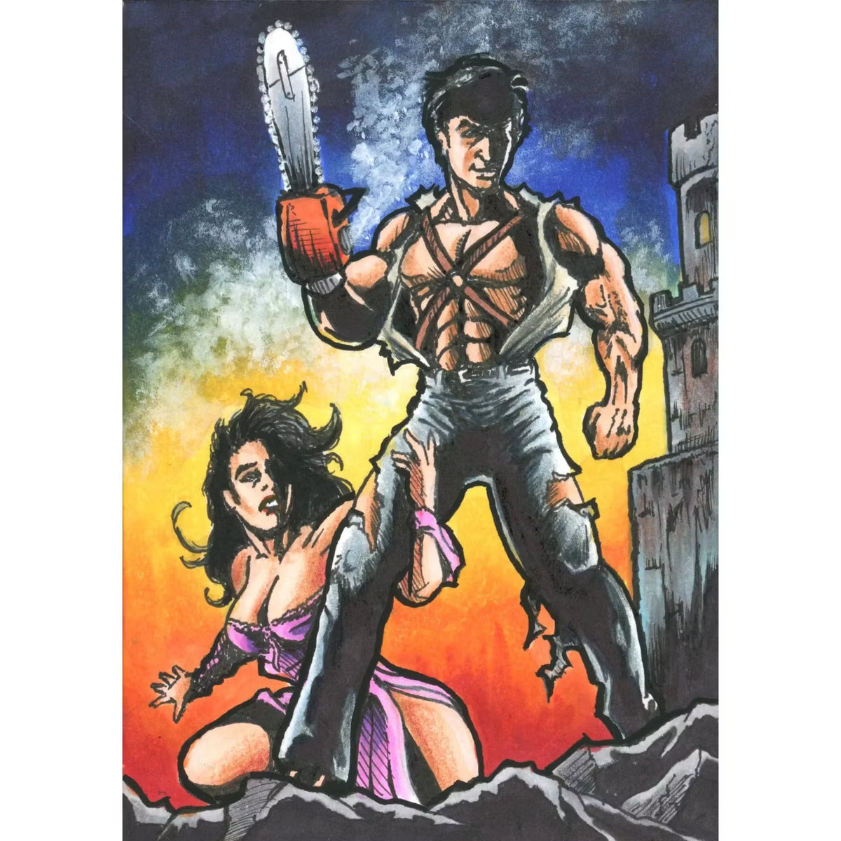 2026 Hit Parade Scream Scene III Sketch Card by Jeff Perdziak and Nick Cherre | P6572020