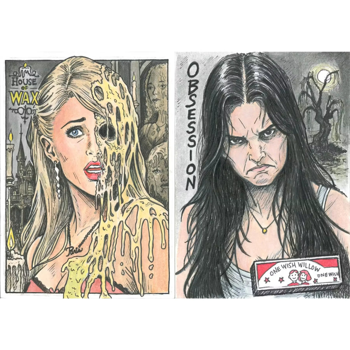 2026 Hit Parade Scream Scene III Sketch Card by Jeff Perdziak and Nick Cherre | P6572020