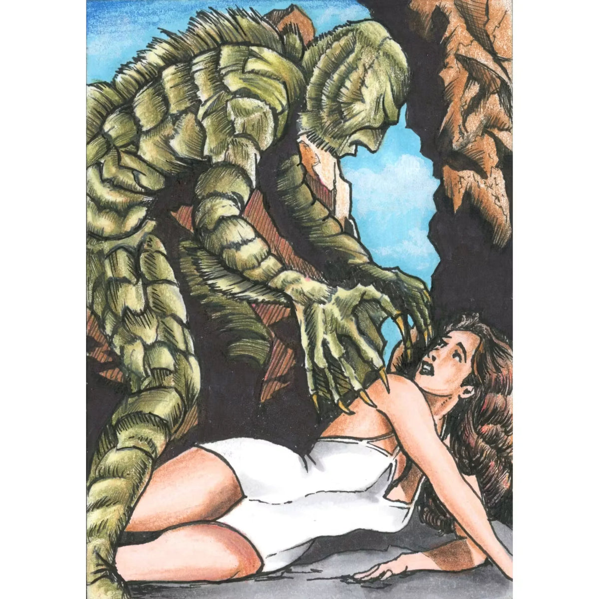 2026 Hit Parade Scream Scene III Sketch Card by Jeff Perdziak and Nick Cherre | P6572020
