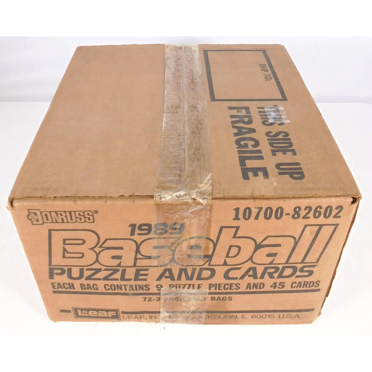 1989 Donruss Baseball 72-Rack Pack Case | Factory Sealed (Ships Sealed Only) | P6572752