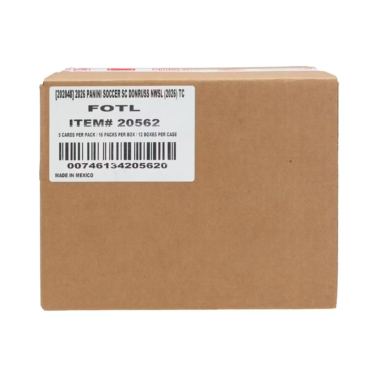 2026 Panini Donruss Optic NWSL Soccer FOTL Hobby 12-Box Case | P6573583