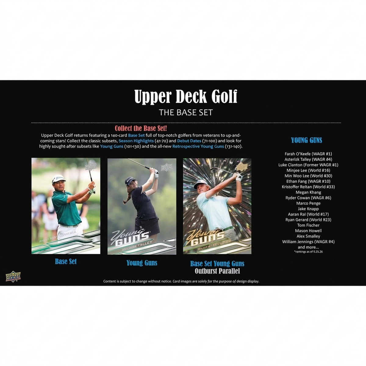 2027 Upper Deck Golf Hobby 12-Box Case | Presell (Ships Sealed Only) | P6573671