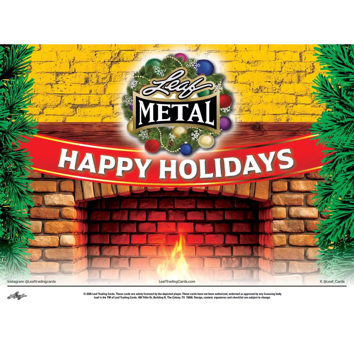 2026 Leaf Metal Happy Holidays Ugly Sweater Edition 8-Box Case (Presell) - D | P6573692