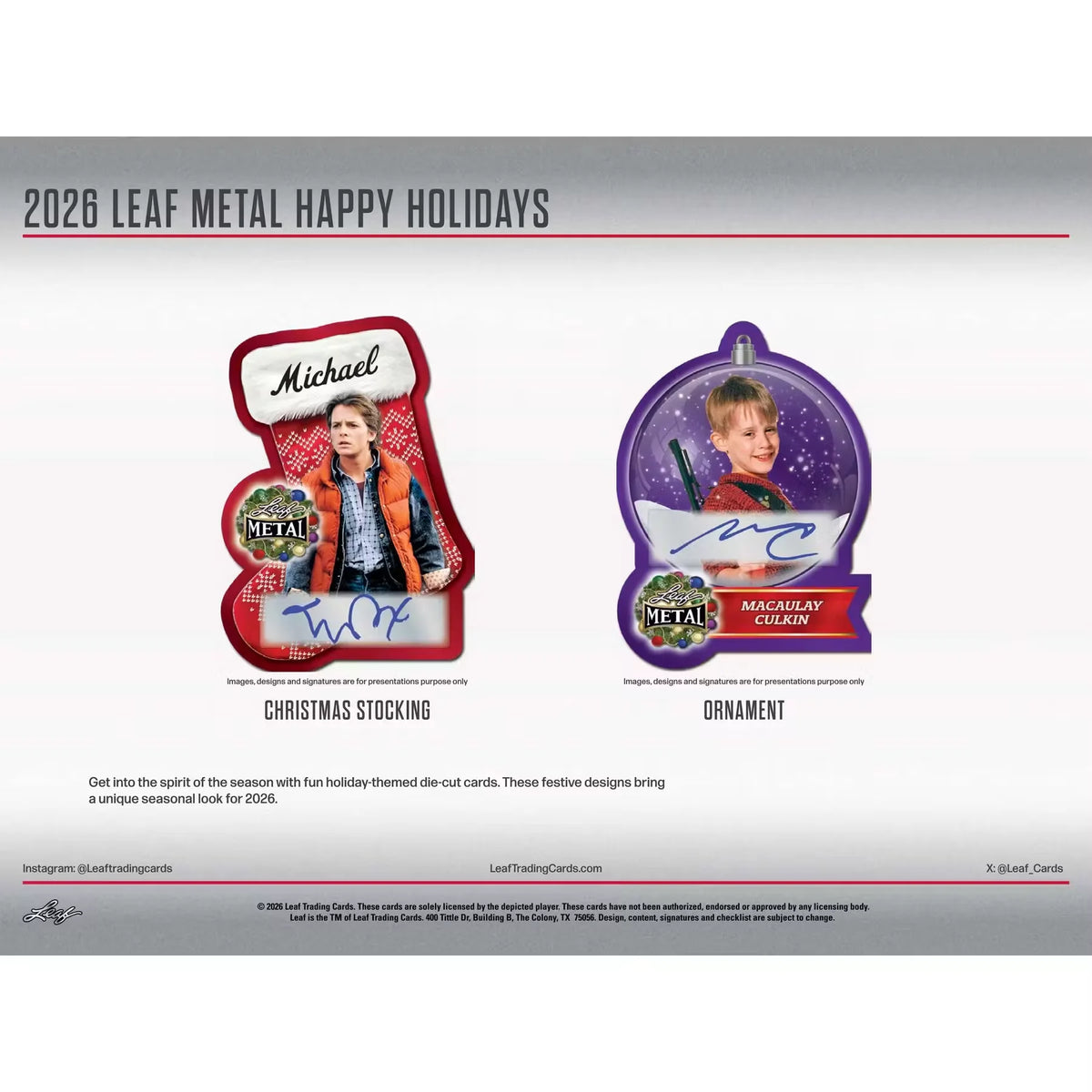 2026 Leaf Metal Happy Holidays Ugly Sweater Edition 8-Box Case (Presell) - D | P6573692
