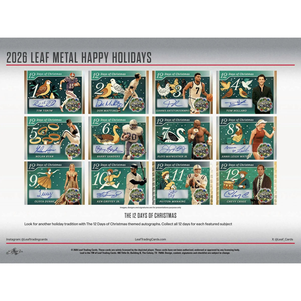 2026 Leaf Metal Happy Holidays Ugly Sweater Edition 8-Box Case (Presell) - D | P6573692