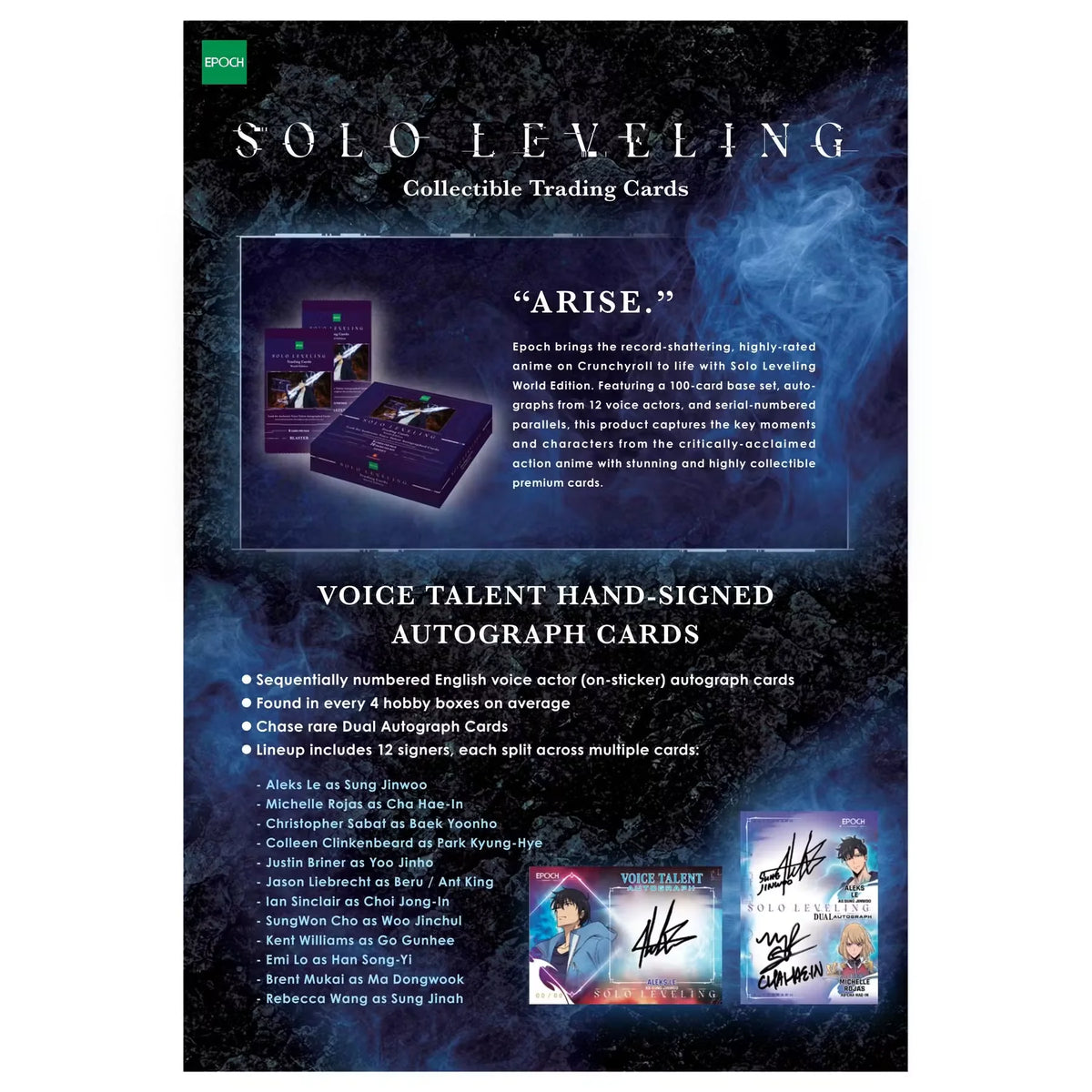 2026 Epoch Solo Leveling World Edition Hobby 12-Box Case | Presell | P6576726