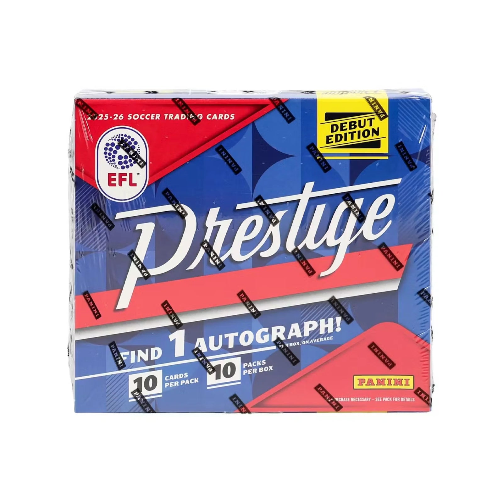 2025-26 Panini Prestige EFL Soccer Hobby Preferred 20-Box Case (Ships Sealed Only)