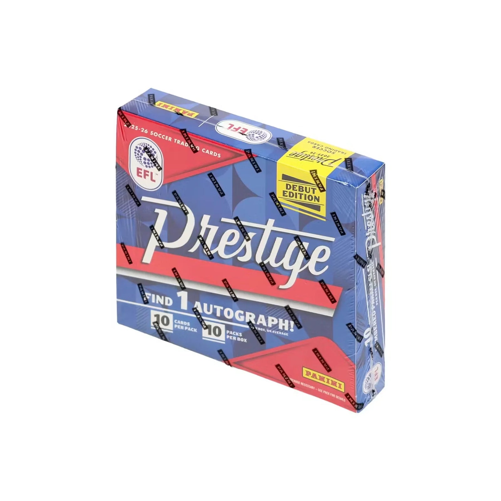 2025-26 Panini Prestige EFL Soccer Hobby Preferred 20-Box Case (Ships Sealed Only)