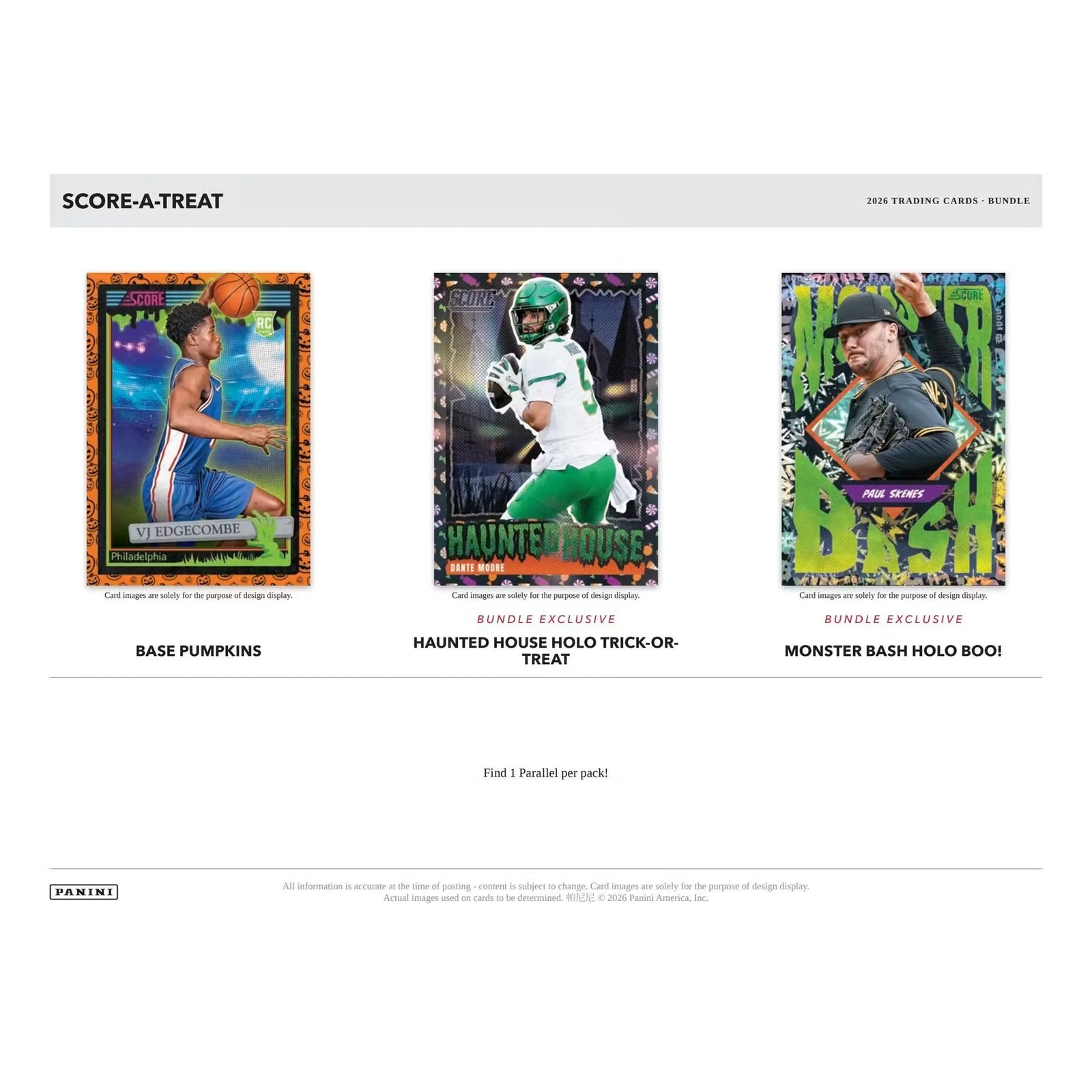 2026 Panini Score-A-Treat Halloween 20-Bundle Case (Presell) (Ships Sealed Only) - D