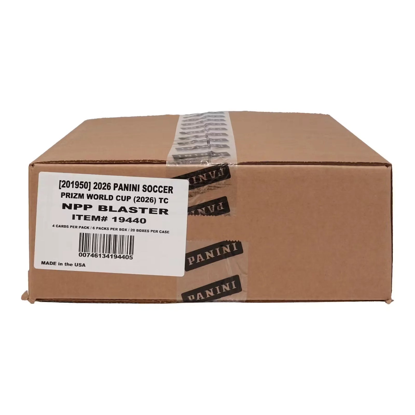2026 Panini Prizm FIFA World Cup Soccer Blaster 20-Box Case (Ships Sealed Only)