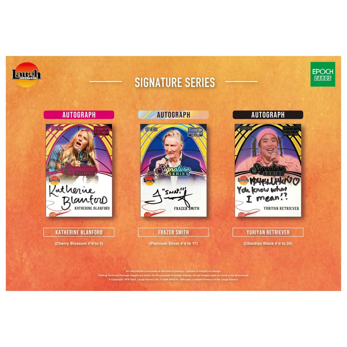 2026 Epoch Laugh Factory Stand-Up Comedian Series 1 Hobby 12-Box Case | P6700520