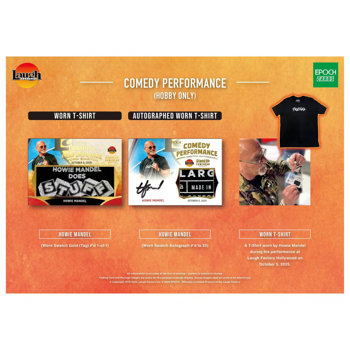 2026 Epoch Laugh Factory Stand-Up Comedian Series 1 Hobby 12-Box Case | P6700520
