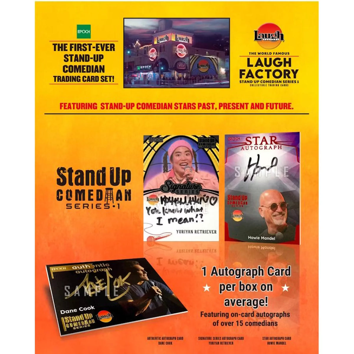 2026 Epoch Laugh Factory Stand-Up Comedian Series 1 Hobby 12-Box Case | P6700520