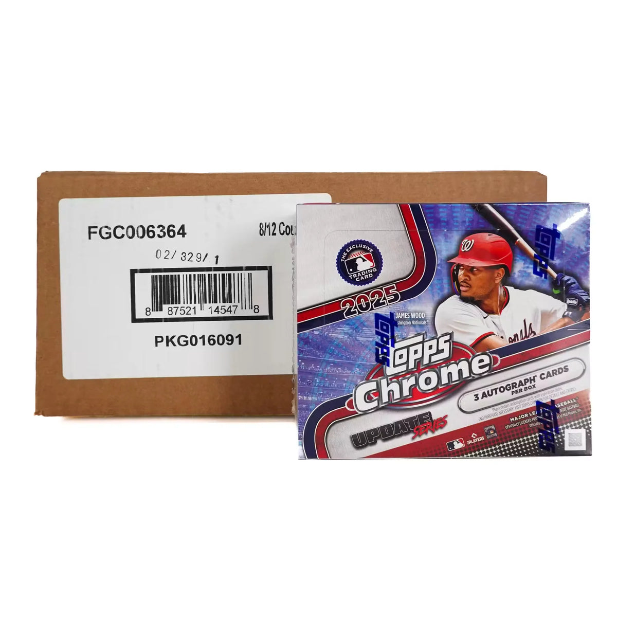 2025 Topps Chrome Update Series Baseball Hobby Jumbo 8-Box Case | P6700528