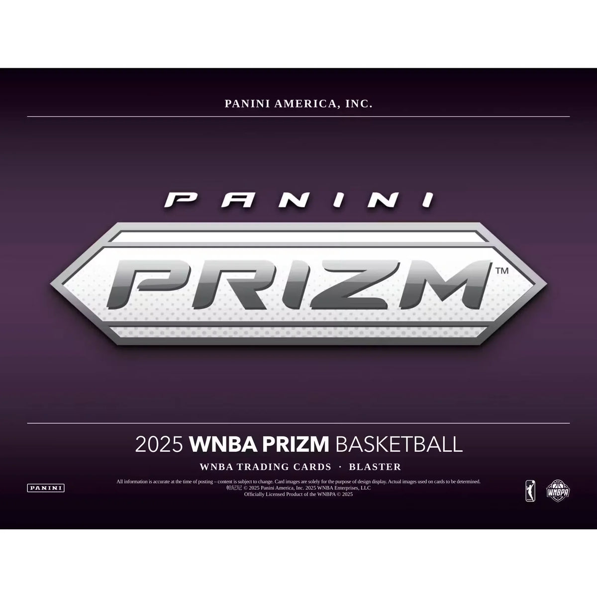 2025 Panini Prizm WNBA Basketball 20-Box Blaster Case | Ice Parallels | P6700542