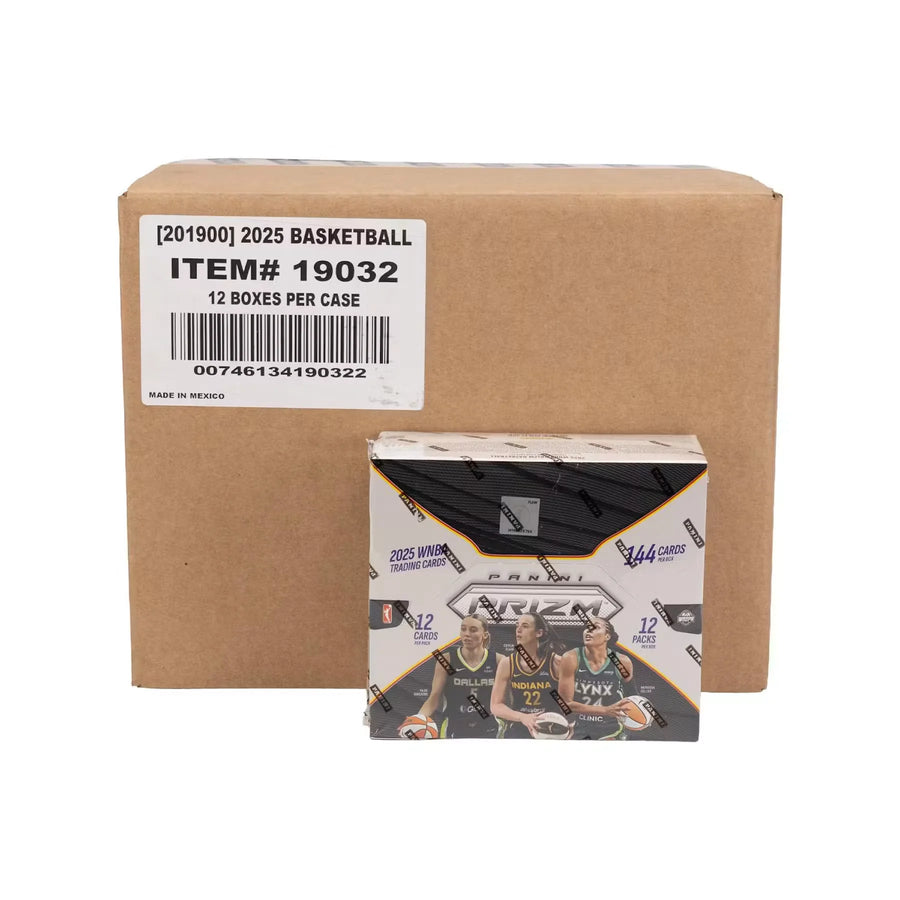 2025 Panini Prizm WNBA Basketball Hobby 12-Box Case (Ships Sealed Only) - D | P6700543