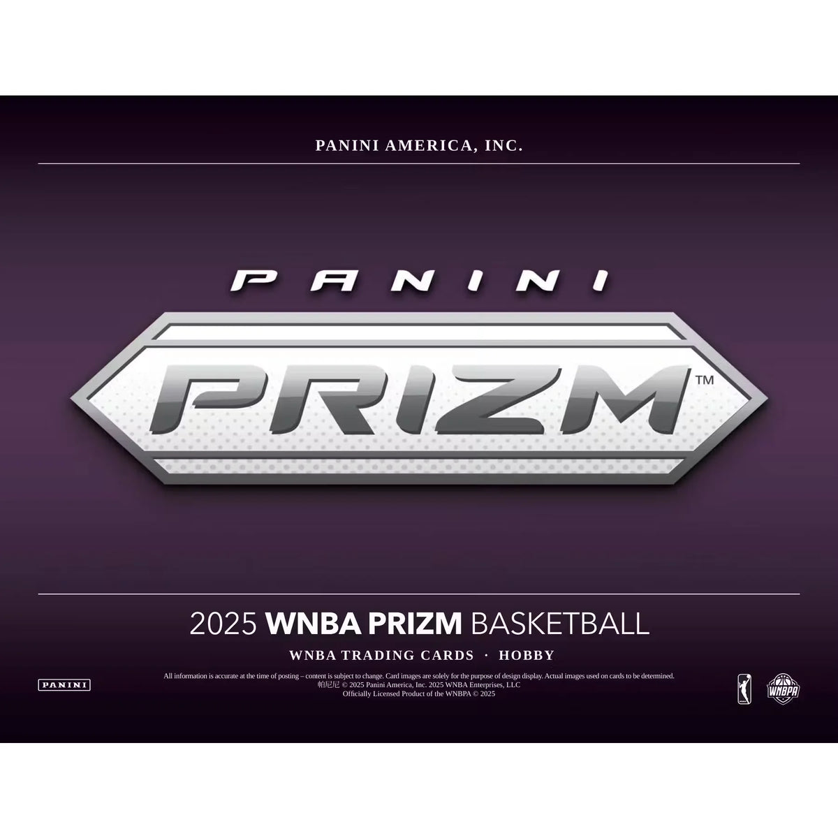 2025 Panini Prizm WNBA Basketball Hobby 12-Box Case (Ships Sealed Only) - D | P6700543
