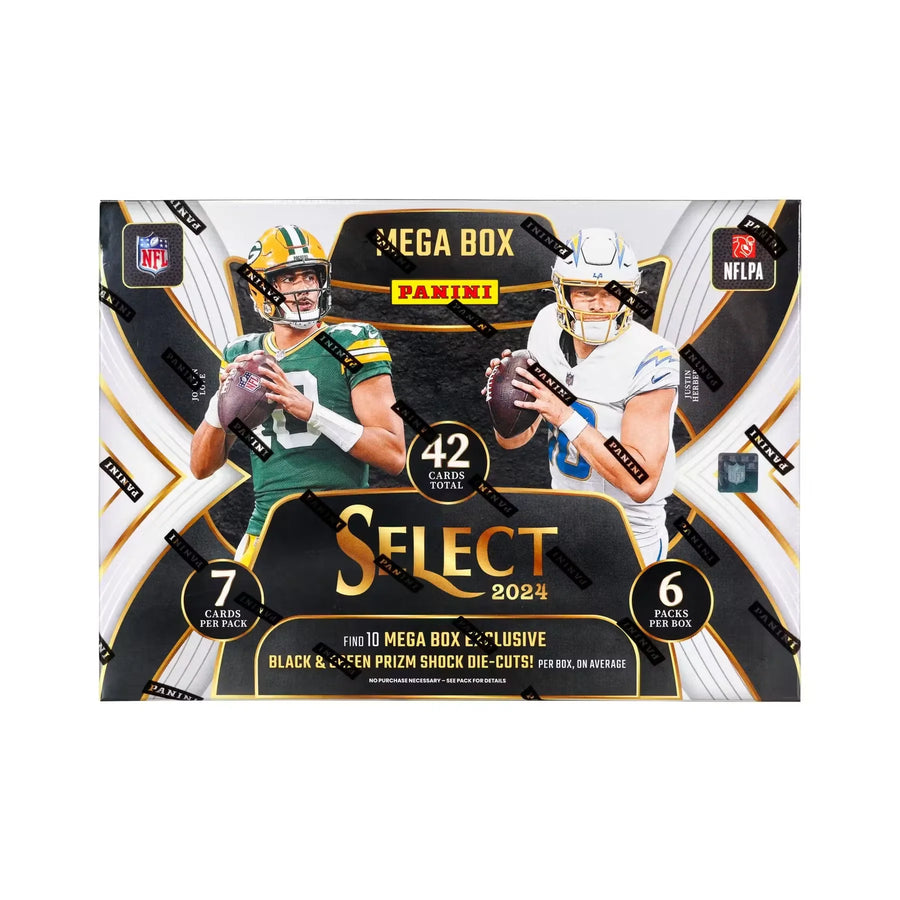 2024 Panini Select Football Mega 20-Box Case | Black & Green Prizms (Ships Sealed Only)