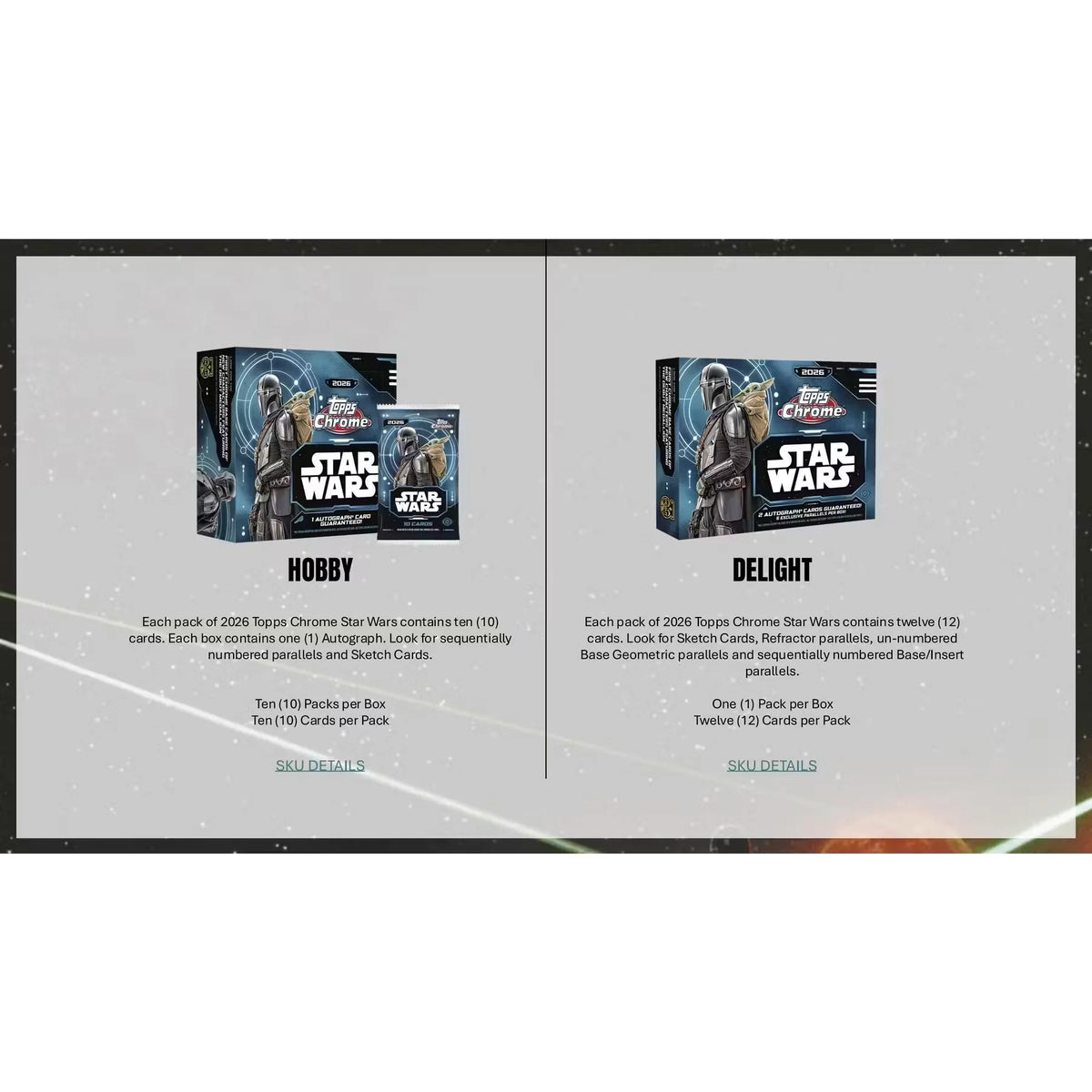 2026 Topps Star Wars Chrome Blaster 40-Box Case (Ships Sealed Only) | P7660087