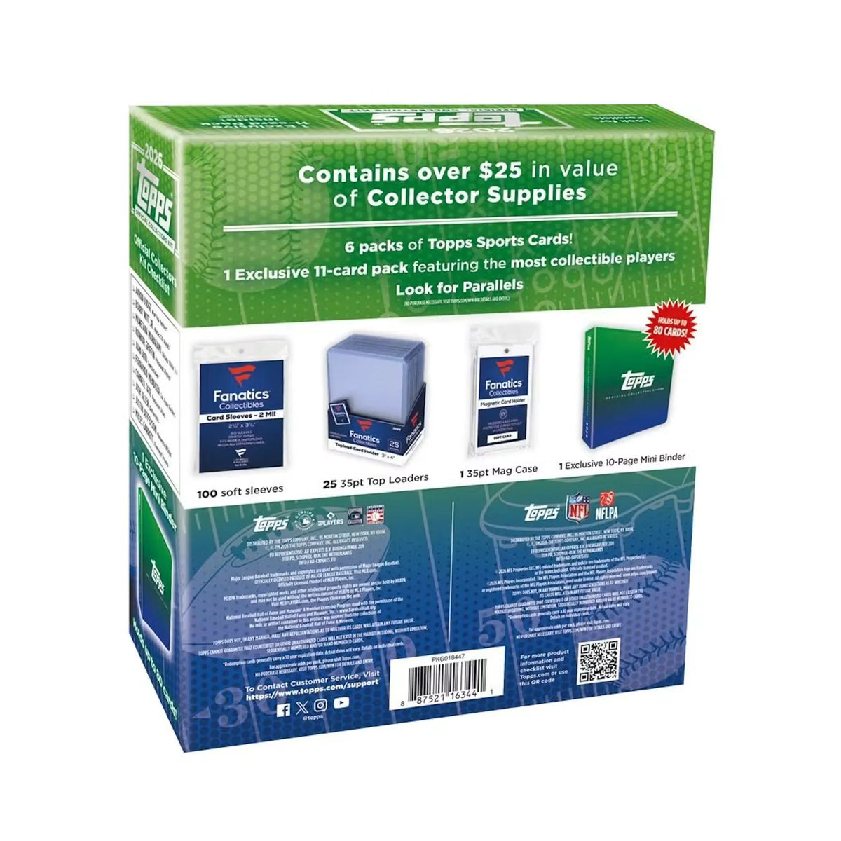 2026 Topps NFL x MLB Official Collector Kit 8-Box Case (Ships Sealed Only) - D | P7732626