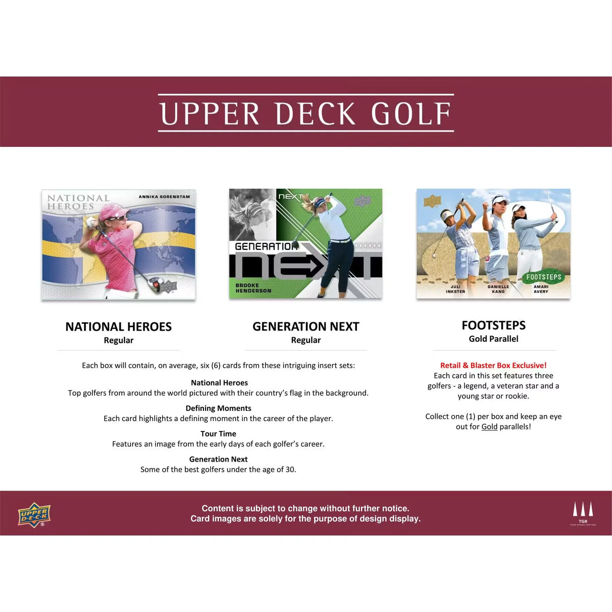 2024 Upper Deck Golf Blaster 20-Box Case (Ships Sealed Only) | P7853515