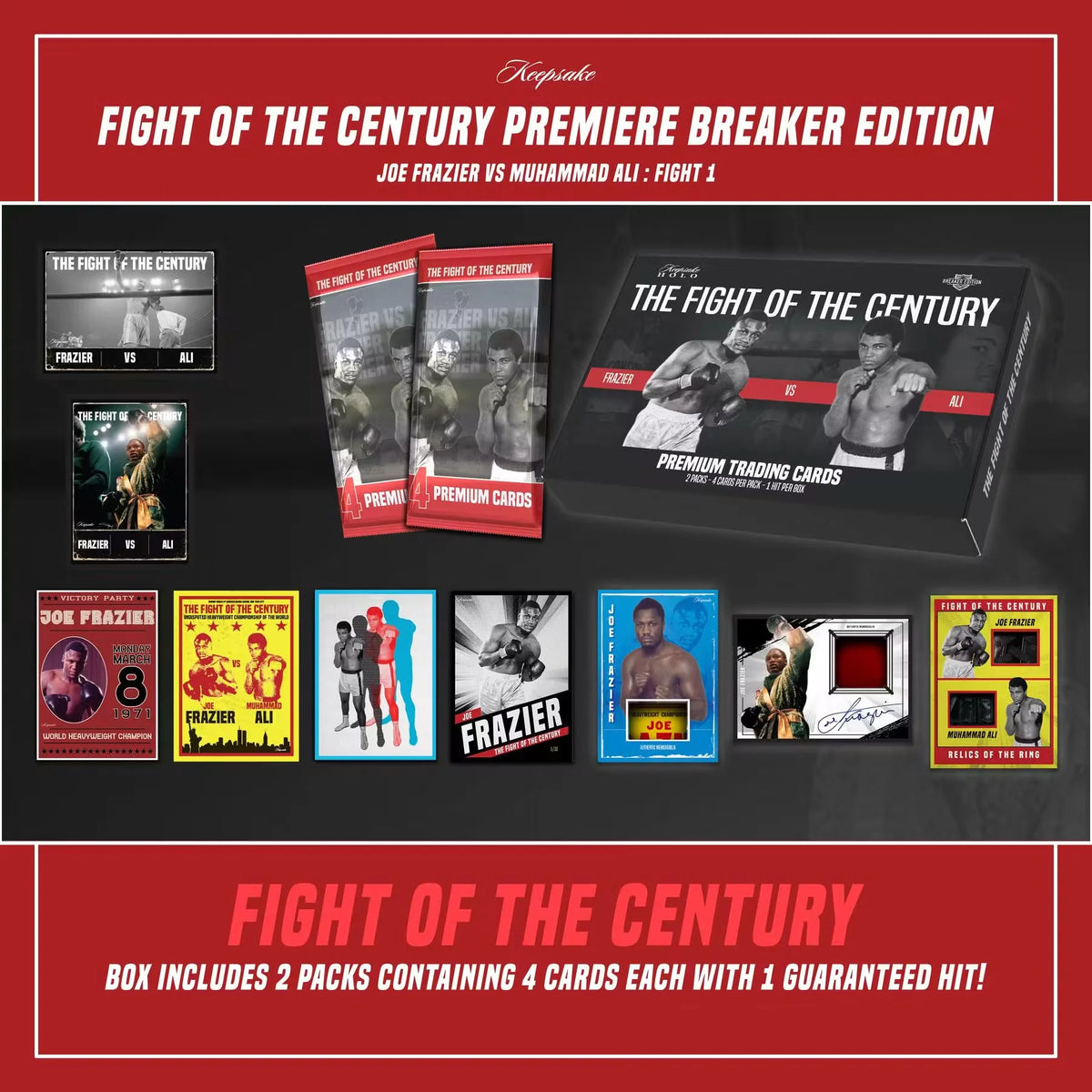 2026 Keepsake The Fight of the Century Ali vs. Frazier 10-Box Case | Presale | P8254803