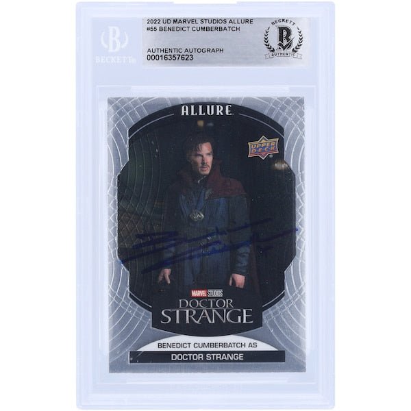 Benedict Cumberbatch Autographed 2022 Upper Deck Marvel Studios Allure 55 BAS Authenticated Card - The Ballers Bank