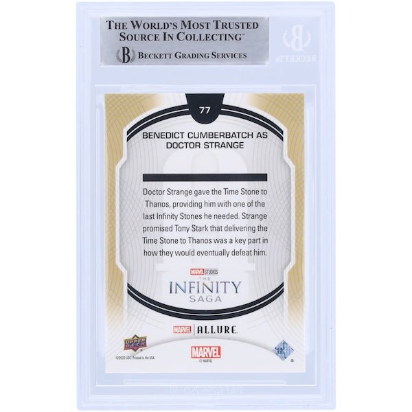 Benedict Cumberbatch Autographed 2022 Upper Deck Marvel Studios Allure 77 BAS Authenticated Card - The Ballers Bank