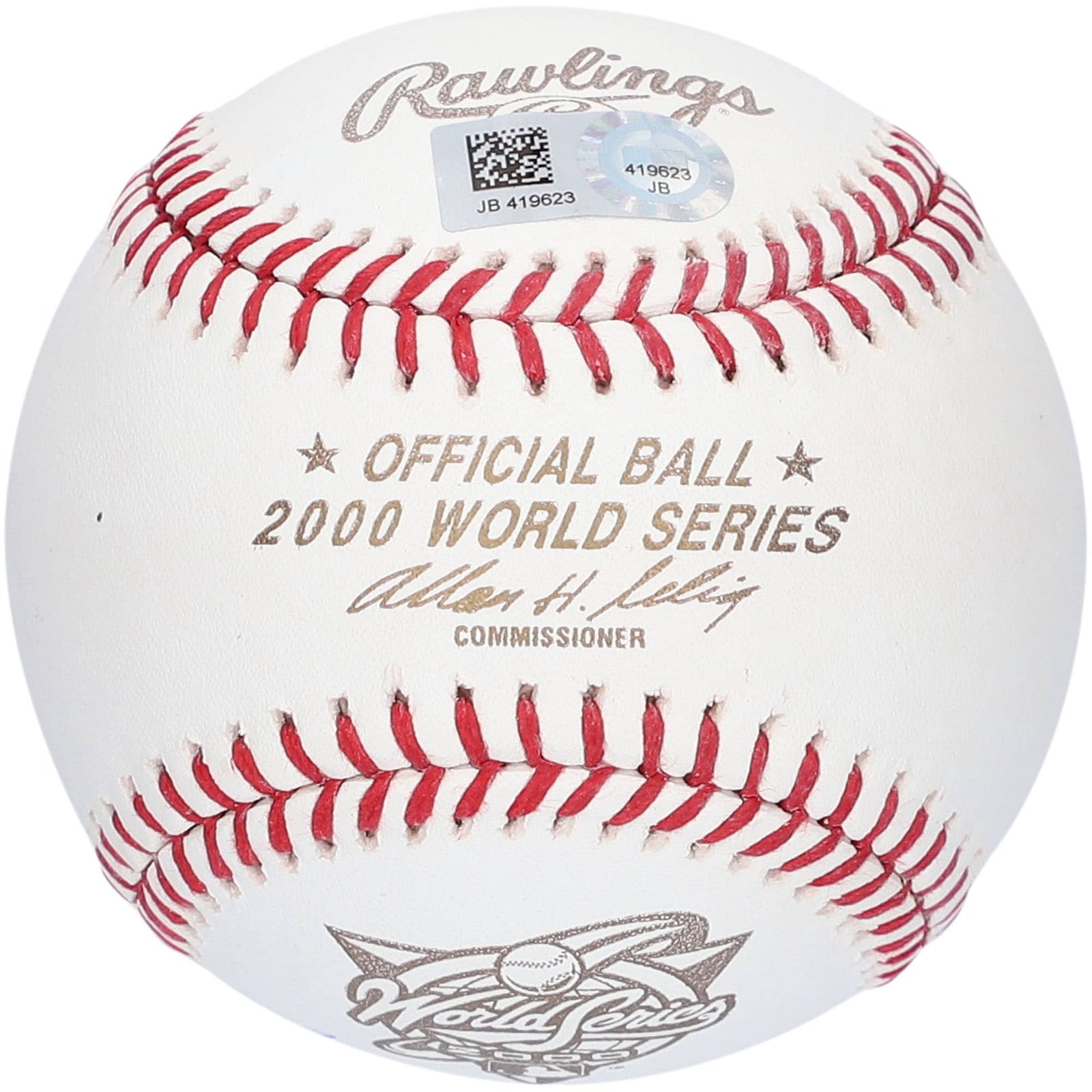 Bernie Williams New York Yankees Fanatics Authentic Autographed Rawlings 2000 World Series Logo Baseball - The Ballers Bank