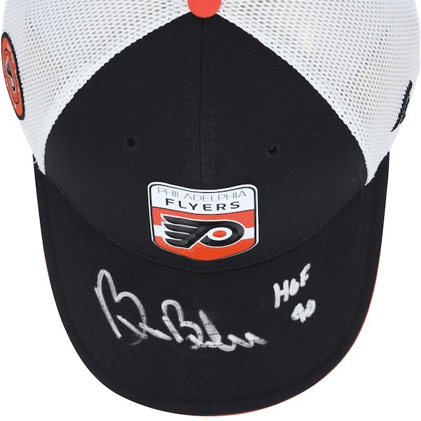Bill Barber Philadelphia Flyers Autographed Fanatics Authentic Draft Fanatics Cap with "HOF 90" Inscription - The Ballers Bank