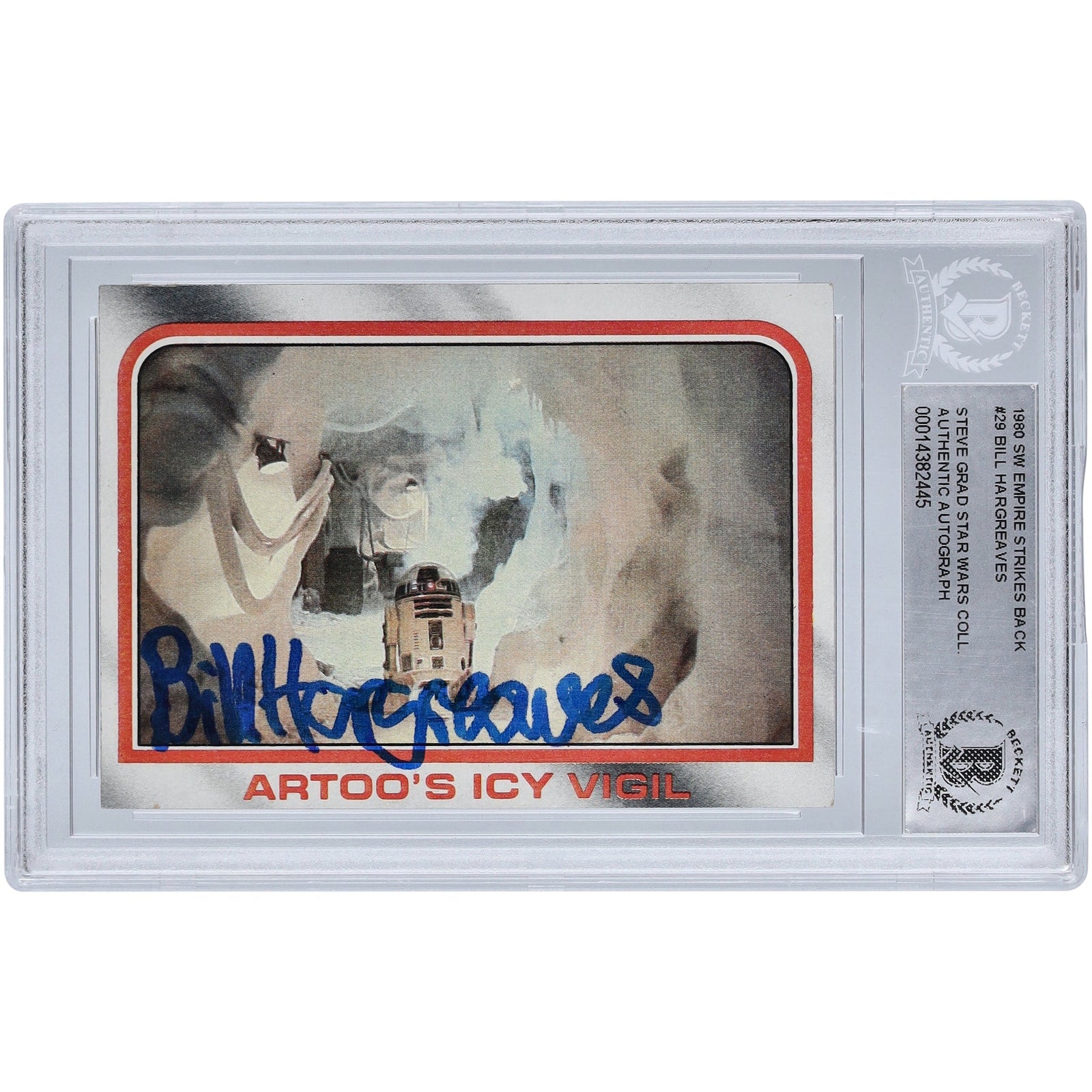 Bill Hargreaves Star Wars Autographed 1980 Topps 29 BAS Authenticated Card - The Ballers Bank