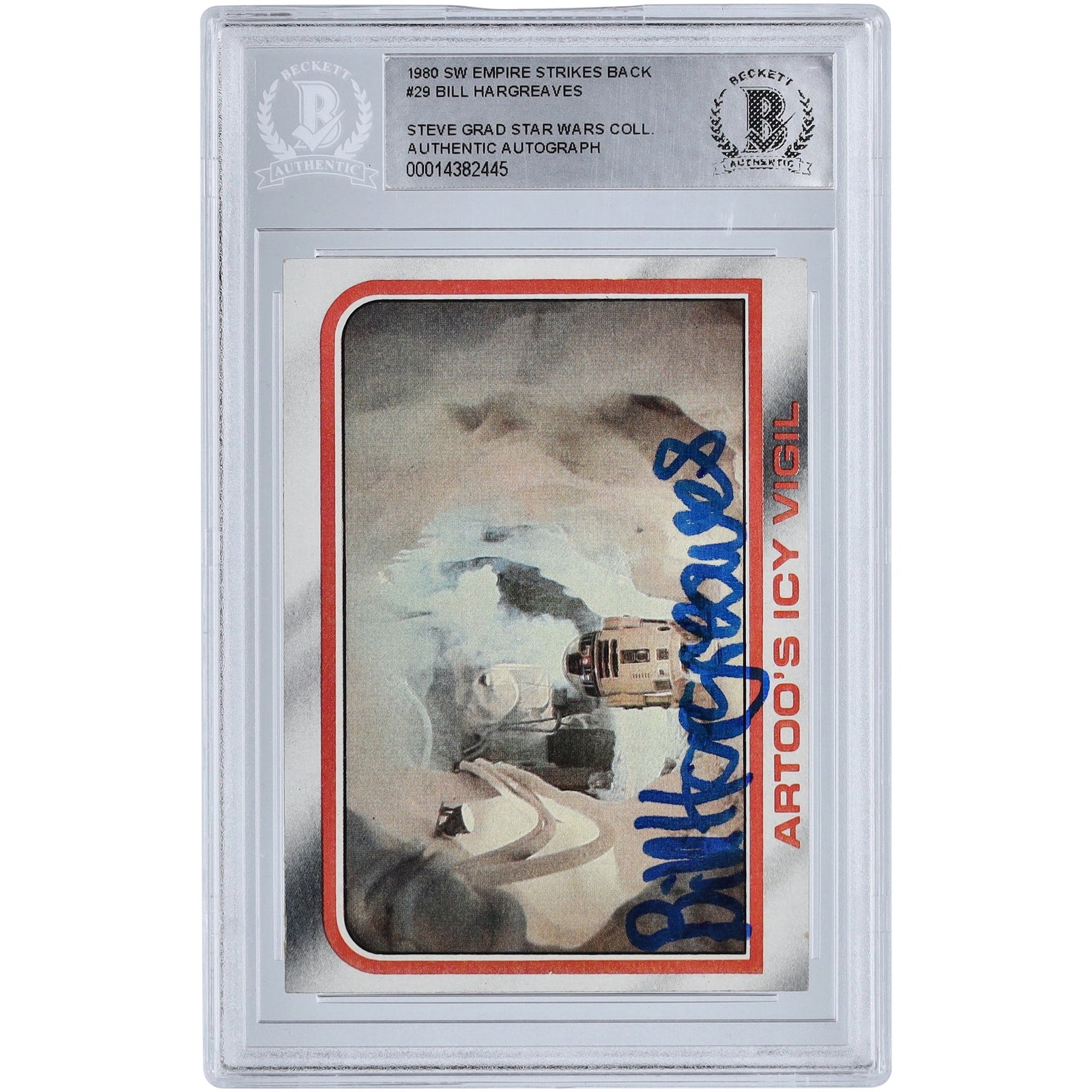 Bill Hargreaves Star Wars Autographed 1980 Topps 29 BAS Authenticated Card - The Ballers Bank