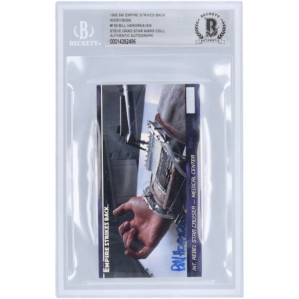 Bill Hargreaves Star Wars Autographed 1995 Topps Widevision 139 BAS Authenticated Card - The Ballers Bank