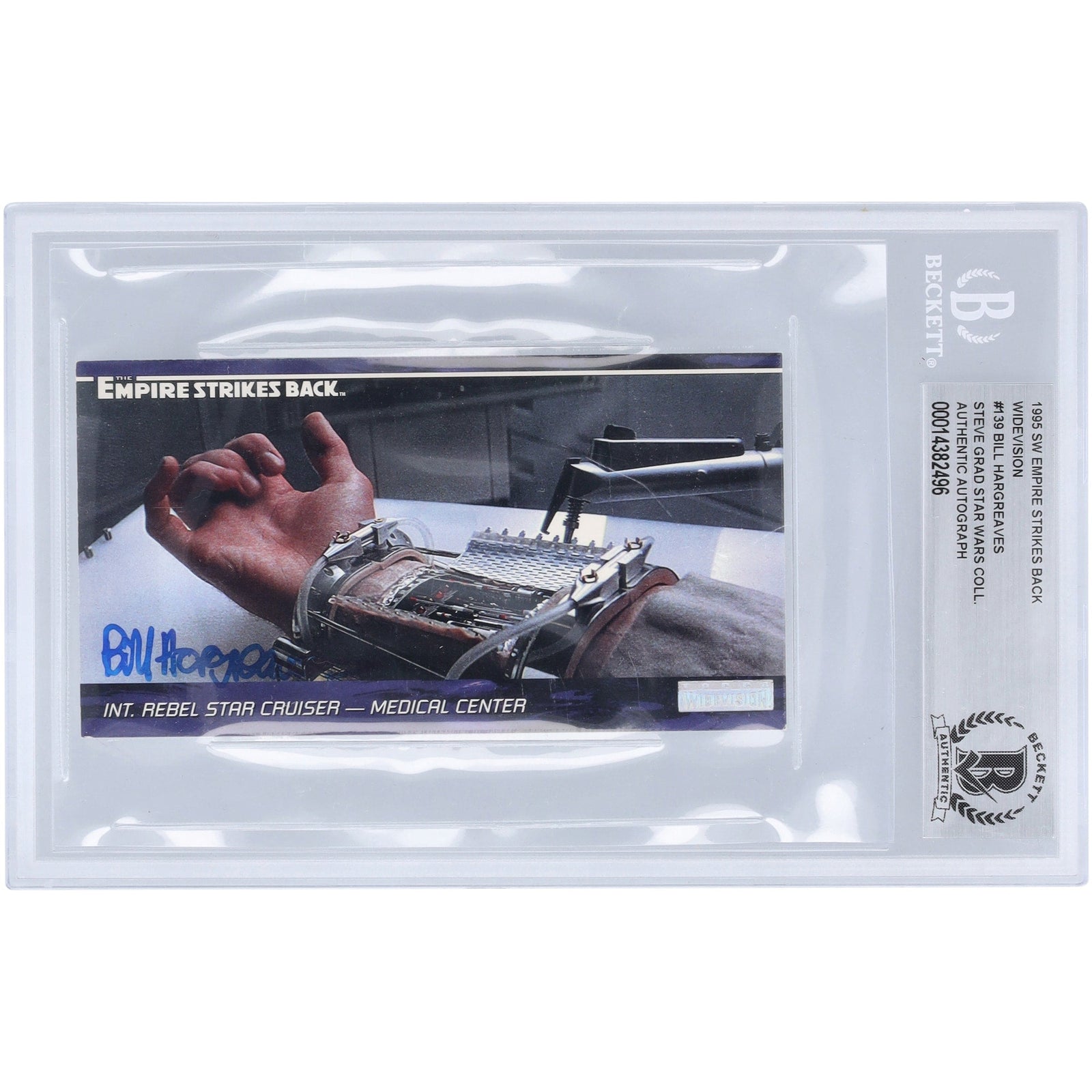 Bill Hargreaves Star Wars Autographed 1995 Topps Widevision 139 BAS Authenticated Card - The Ballers Bank
