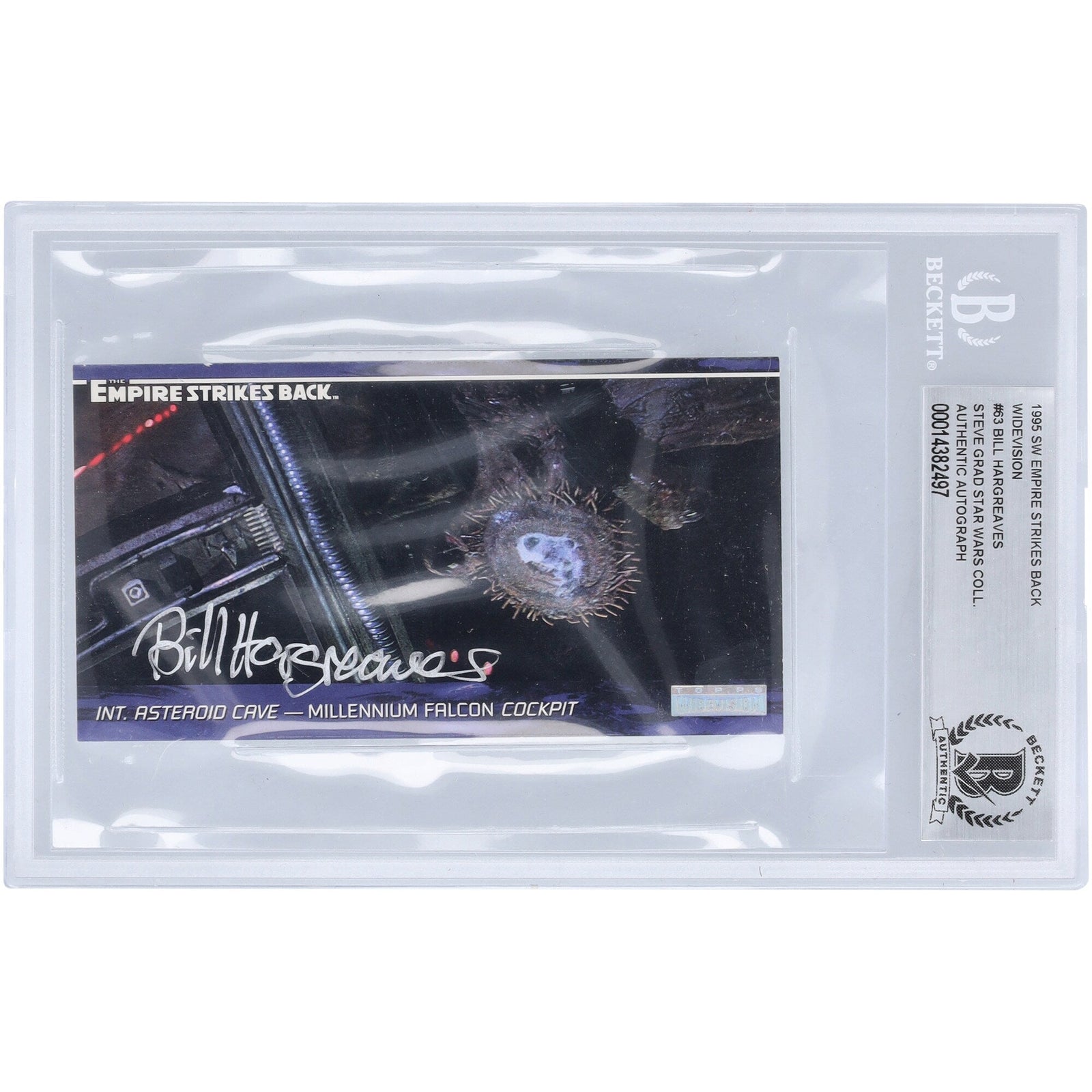 Bill Hargreaves Star Wars Autographed 1995 Topps Widevision 63 BAS Authenticated Card - The Ballers Bank