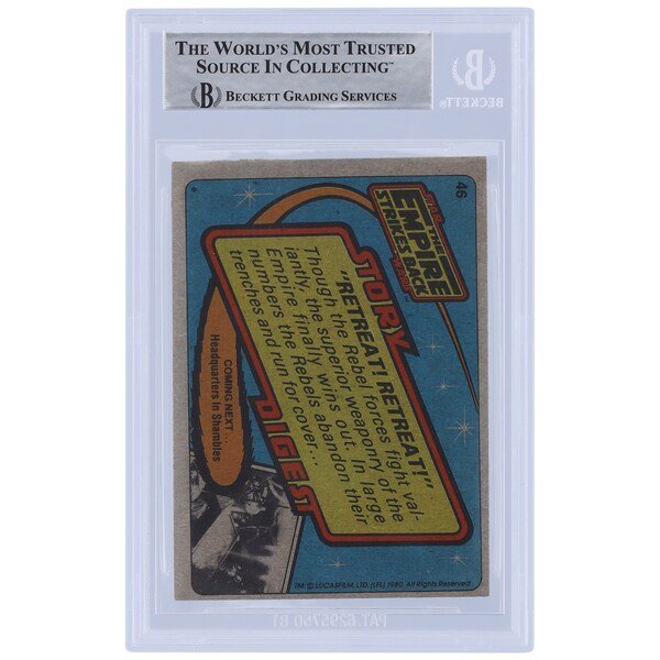 Bill Westley Star Wars Autographed 1980 Topps The Empire Strikes Back 46 BGS Authenticated Card - The Ballers Bank
