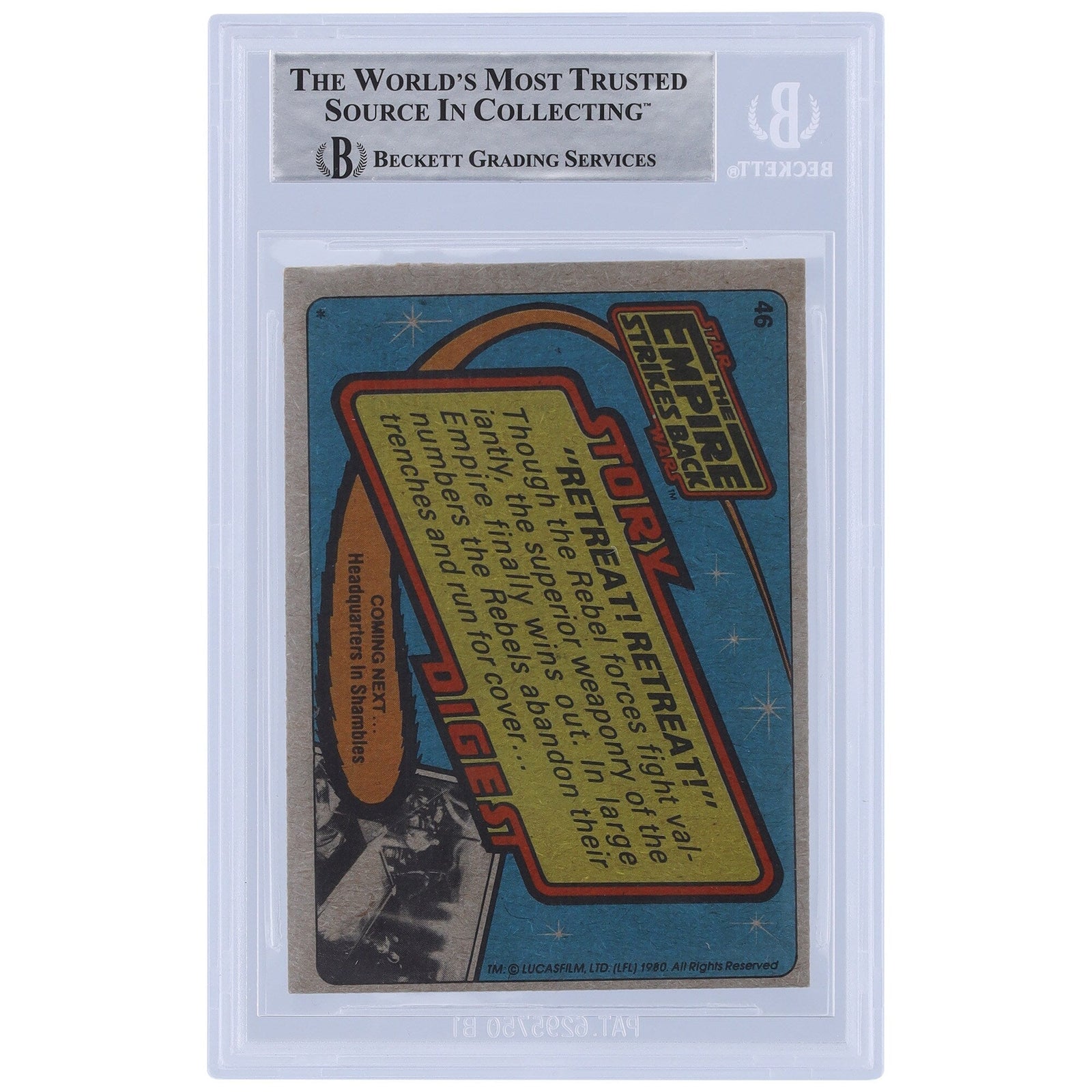 Bill Westley Star Wars Autographed 1980 Topps The Empire Strikes Back 46 BGS Authenticated Card - The Ballers Bank