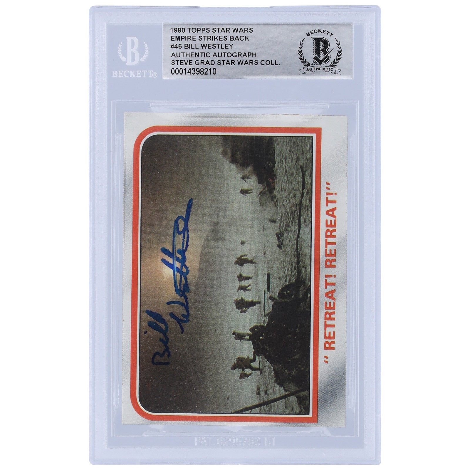 Bill Westley Star Wars Autographed 1980 Topps The Empire Strikes Back 46 BGS Authenticated Card - The Ballers Bank
