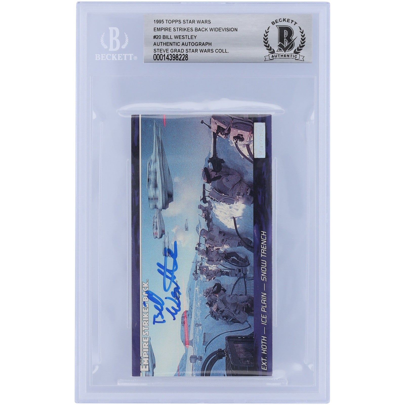 Bill Westley Star Wars Autographed 1995 Topps Star Wars Widevision 20 BGS Authenticated Card - The Ballers Bank