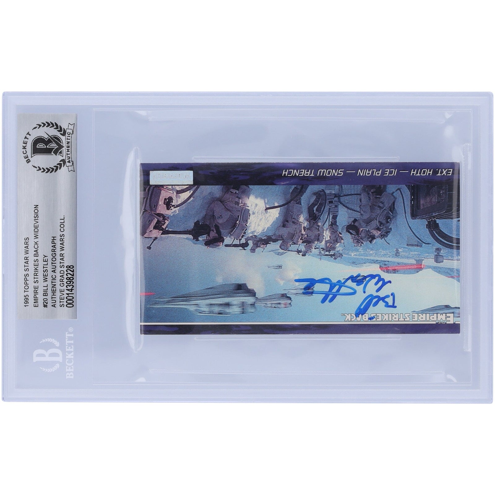 Bill Westley Star Wars Autographed 1995 Topps Star Wars Widevision 20 BGS Authenticated Card - The Ballers Bank