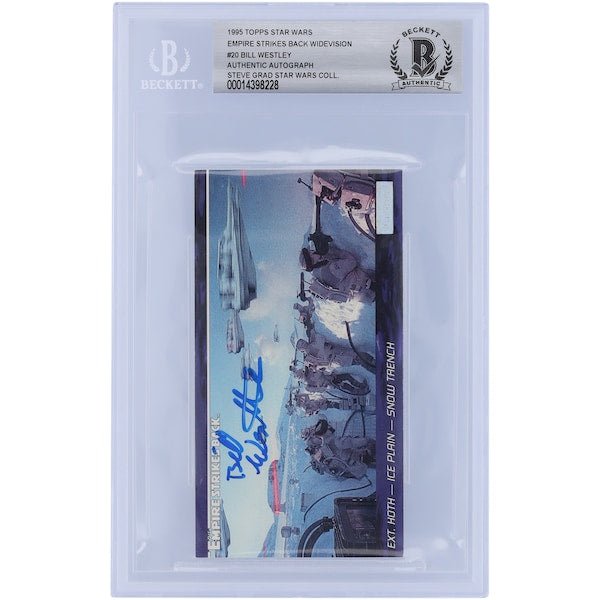 Bill Westley Star Wars Autographed 1995 Topps Star Wars Widevision 20 BGS Authenticated Card - The Ballers Bank