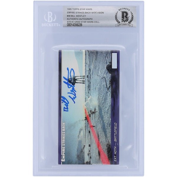 Bill Westley Star Wars Autographed 1995 Topps Star Wars Widevision 38 BGS Authenticated Card - The Ballers Bank