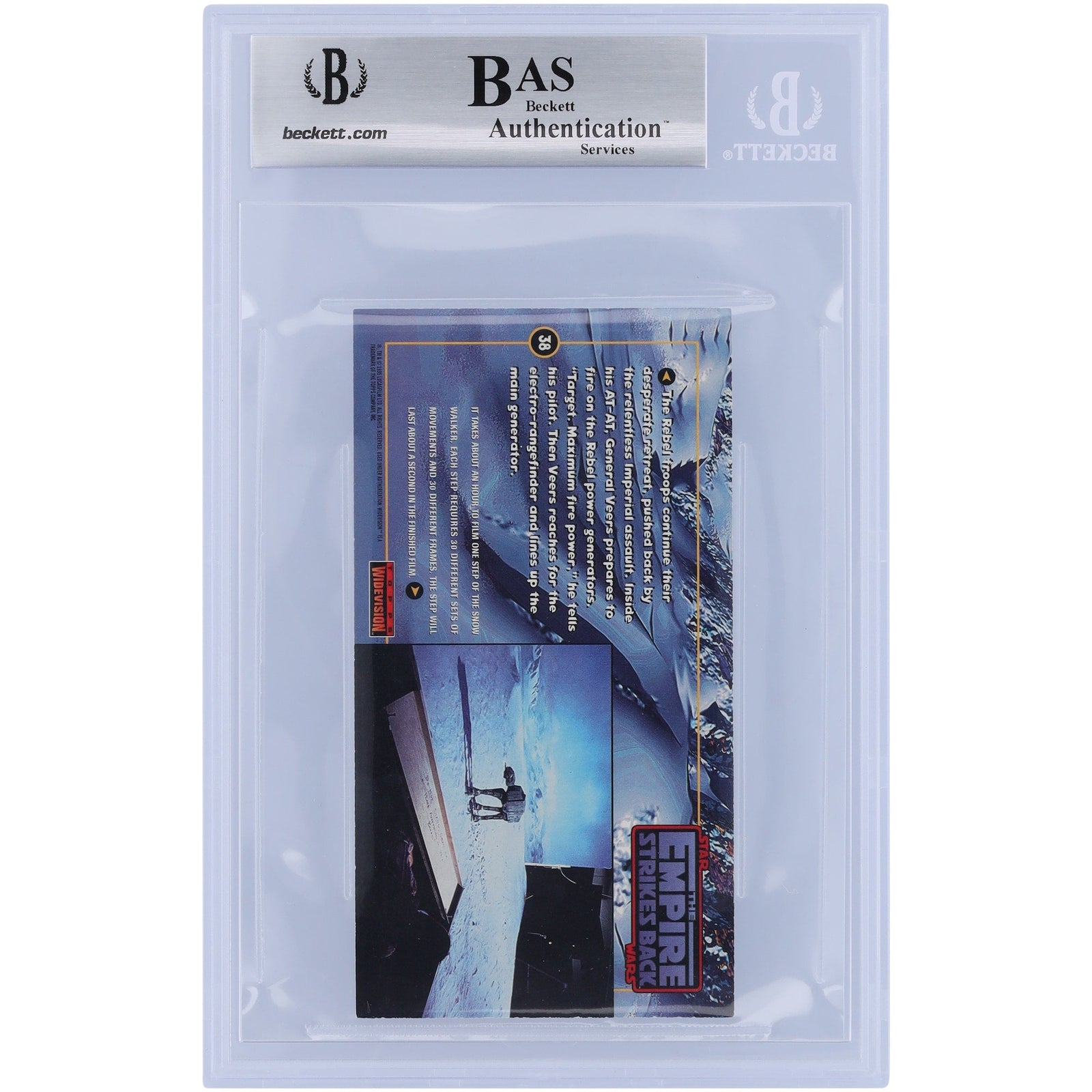 Bill Westley Star Wars Autographed 1995 Topps Star Wars Widevision 38 BGS Authenticated Card - The Ballers Bank