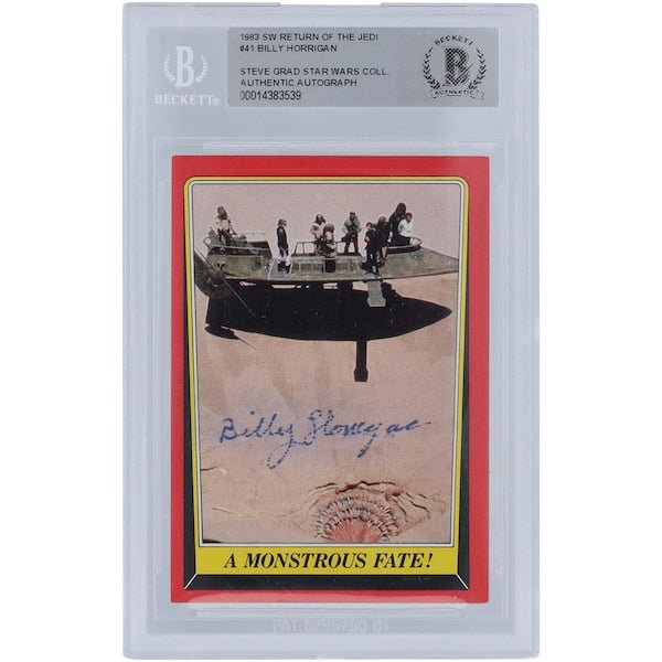 Billy Horrigan Star Wars Autographed 1983 Topps Return of the Jedi 41 BGS Authenticated Card - The Ballers Bank