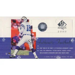 2000 Upper Deck SP Authentic Football Hobby Box (Ships Sealed Only)